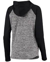 Women's Heathered Gray-Black Carolina Panthers Championship Ring Pullover Hoodie
