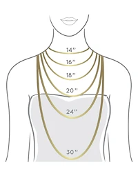 14K Gold Flash Plated 3-Pieces Layered Chain Necklace Set
