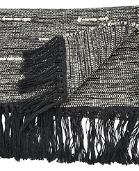 Saro Lifestyle Table Runner with Dashed Stitch Design, 54" x 16"