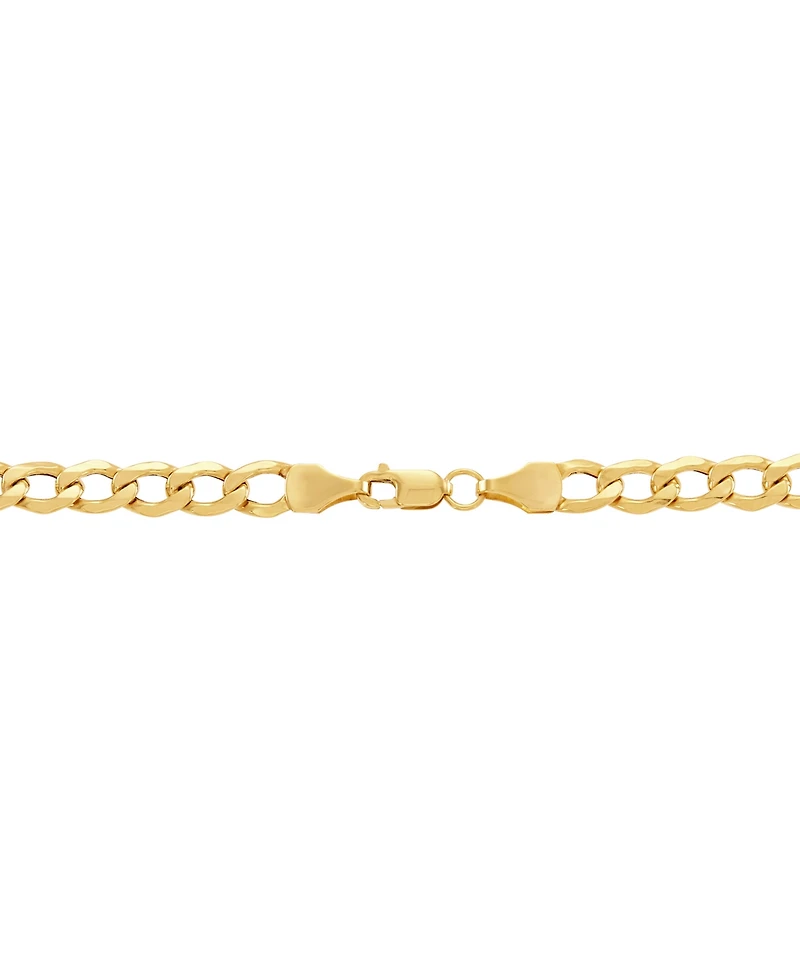 Lightweight 20" Curb Link Chain Necklace (5mm) in 14k Gold