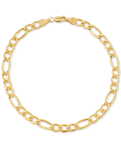 Italian Gold Figaro Link Chain Bracelet in 10k Gold