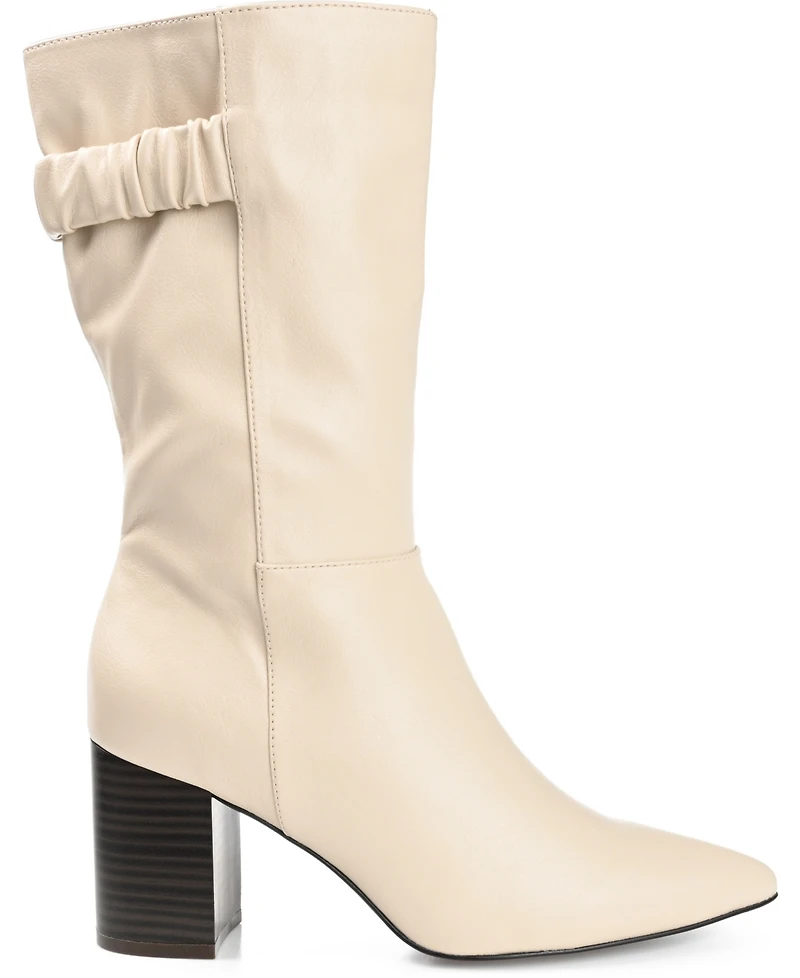 Journee Collection Women's Wilo Wide Calf Block Heel Boots