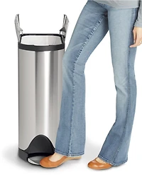 simplehuman 45 Liter Butterfly Lid Step Kitchen Trash Can