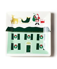 Christmas In The Village Rooftop Square Platter