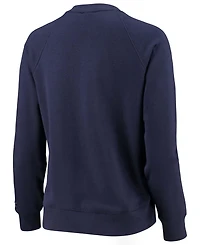Women's Navy Auburn Tigers All Day Fleece Raglan Pullover Sweatshirt