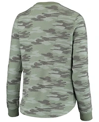 Women's Camo Indiana Hoosiers Comfy Pullover Sweatshirt
