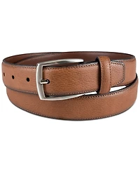 Club Room Men's Faux Leather Pebble Grain Stretch Belt, Created for Macy's