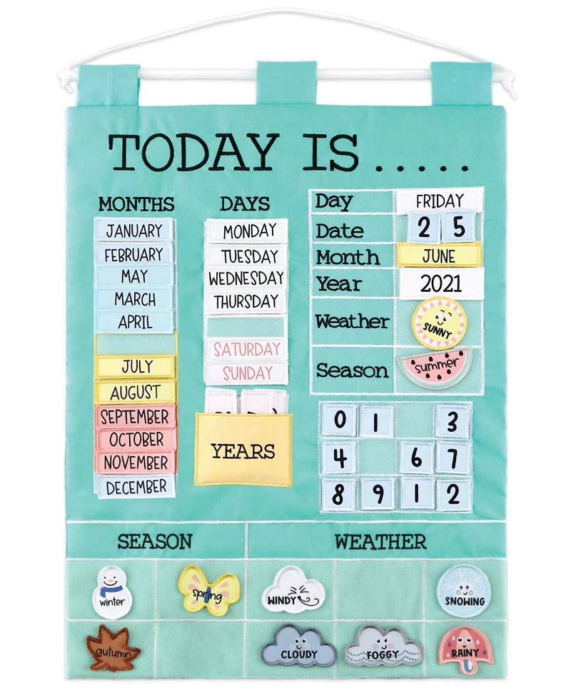 The Peanutshell Children's Learning Calendar, Teal