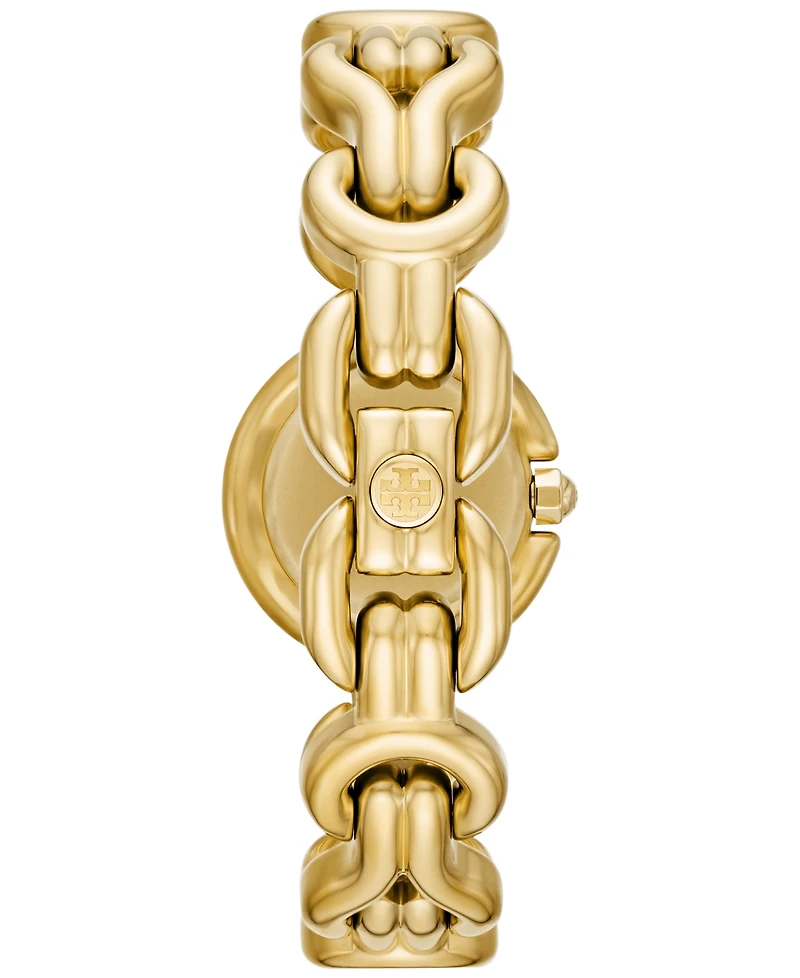 Tory Burch Women's Gold Tone Stainless Steel Link Bracelet Watch 28mm