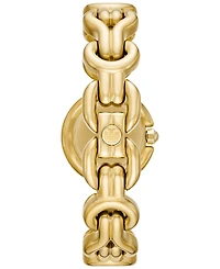 Tory Burch Women's Gold Tone Stainless Steel Link Bracelet Watch 28mm