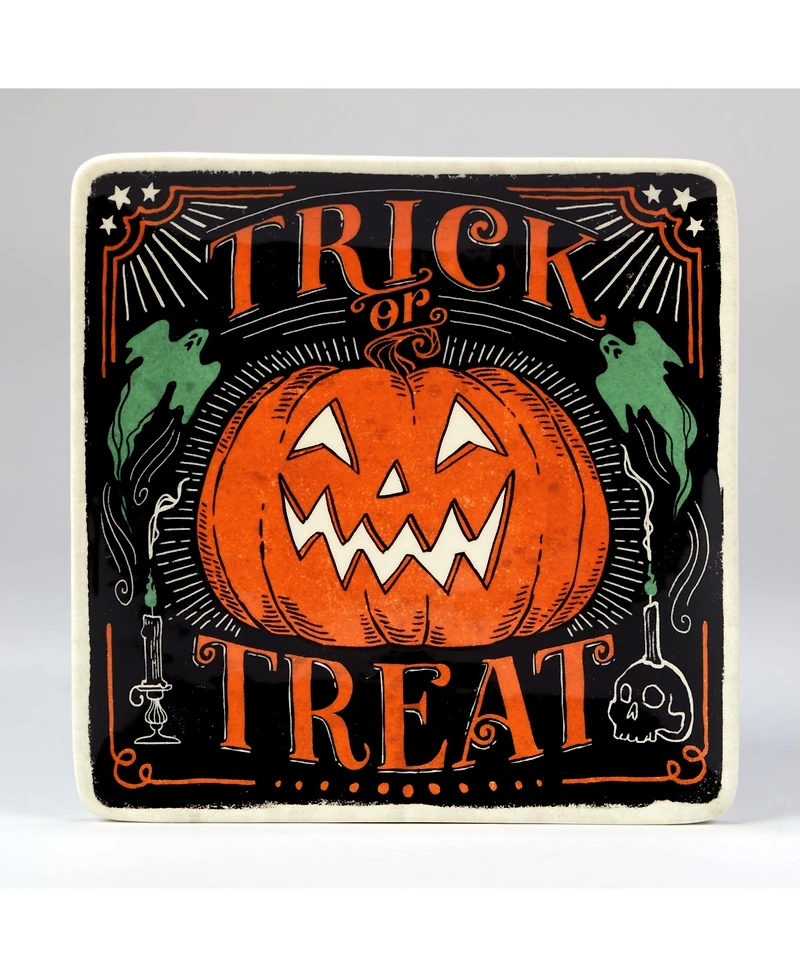 Certified International Scaredy Cat Dessert Plate, Set of 4