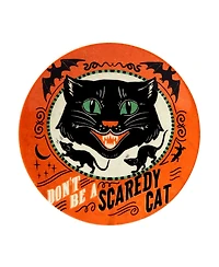 Certified International Scaredy Cat Canape Plates, Set of 4