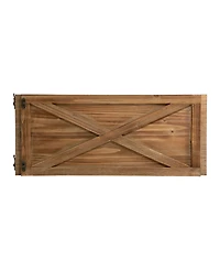 Glitzhome Natural Wooden Tree Collar Kd, 26" x 26"
