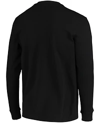 Men's Dunbrooke Black Las Vegas Raiders Logo Maverick Thermal Henley Long Sleeve T-shirt