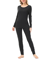 Women's Knit Long Sleeve Scoop Neck with the Legging Set