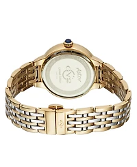 GV2 Women's Astor Two-Tone Stainless Steel and Ion Plating Swiss Quartz Bracelet Watch 40 mm