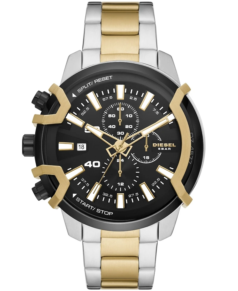 Diesel Men's Griffed Chronograph Two-Tone Stainless Steel Bracelet Watch, 48mm
