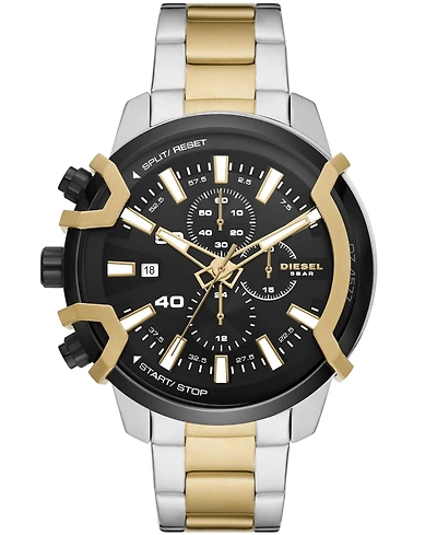 Diesel Men's Griffed Chronograph Two-Tone Stainless Steel Bracelet Watch, 48mm