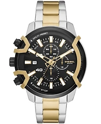 Diesel Men's Griffed Chronograph Two-Tone Stainless Steel Bracelet Watch, 48mm