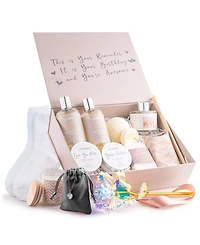 Lovery Birthday Gift Basket, Birthday Spa Gift Box, Body Care Gift Set, 20 Piece