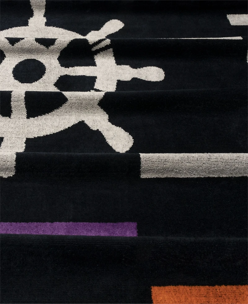 Superior Retro Spin Wheel Oversized Beach Towel