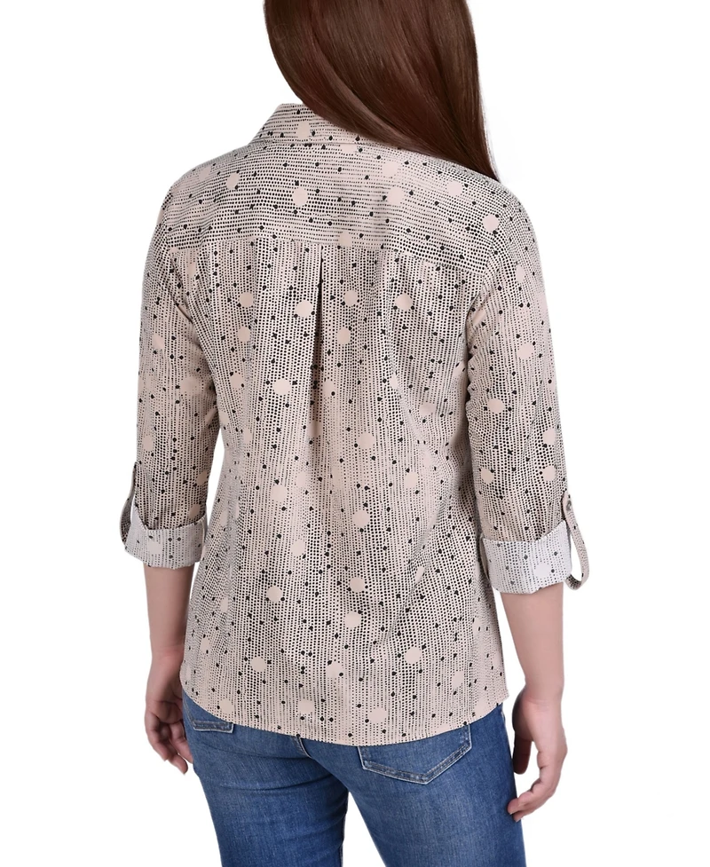 Women's 3/4 Roll Tab Shirt with Pockets