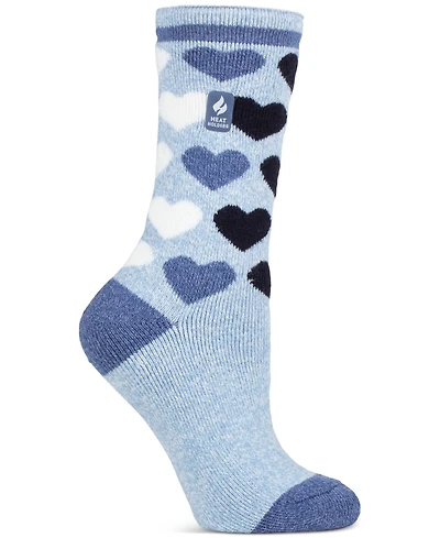 Heat Holders Women's Lite Jennifer Heart Crew Socks