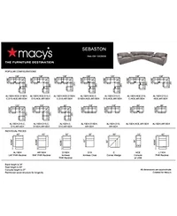 Sebaston Fabric Sectional Collection Created For Macys
