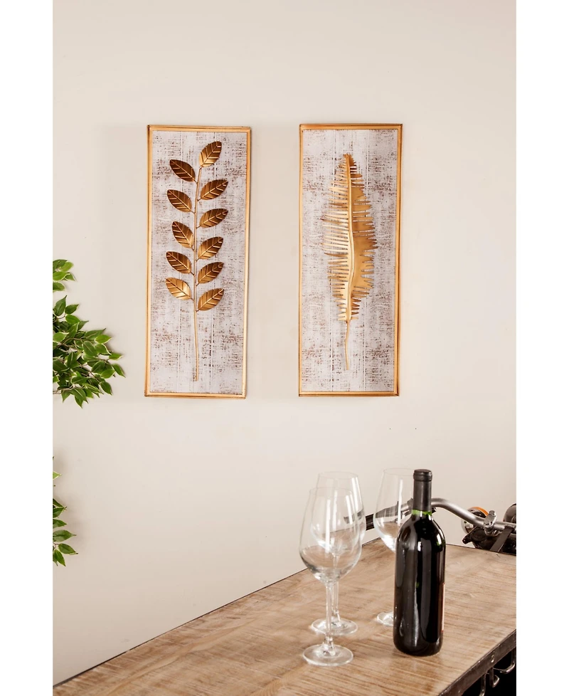 Contemporary Floral Wall Decor, Set of 3