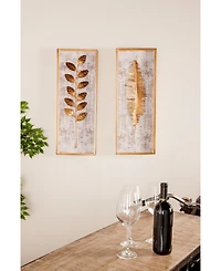 Contemporary Floral Wall Decor, Set of 3