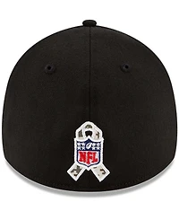 Men's Black-Camouflage New England Patriots 2021 Salute To Service 39THIRTY Flex Hat