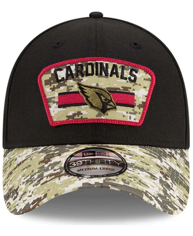 Men's Black-Camouflage Arizona Cardinals 2021 Salute To Service 39THIRTY Flex Hat