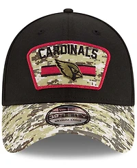 Men's Black-Camouflage Arizona Cardinals 2021 Salute To Service 39THIRTY Flex Hat