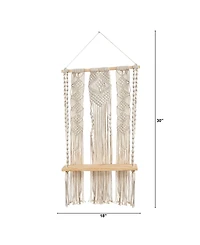 Layered Wall Hanging with Shelf, 2.5' x 1.5'