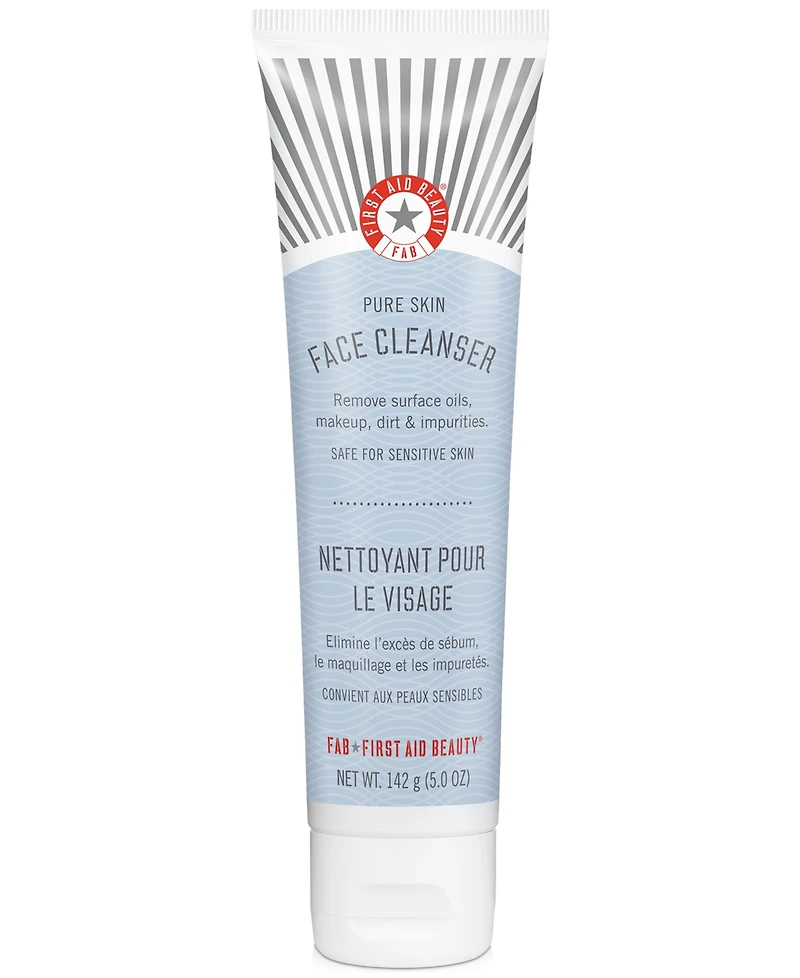 First Aid Beauty Pure Skin Face Cleanser, 5-oz.