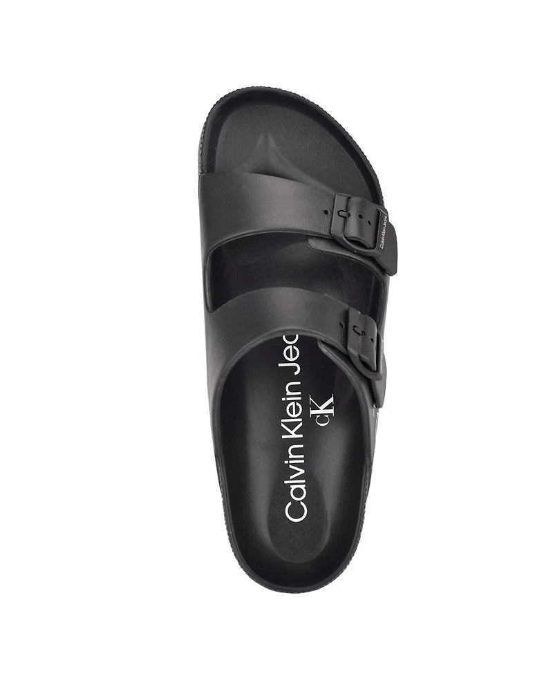 Calvin Klein Men's Zion Open Toe Casual Slip-on Sandals