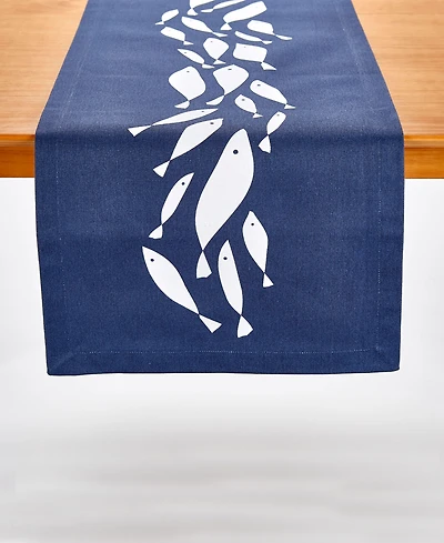 School of Fish Printed Table Runner, 72" x 14"