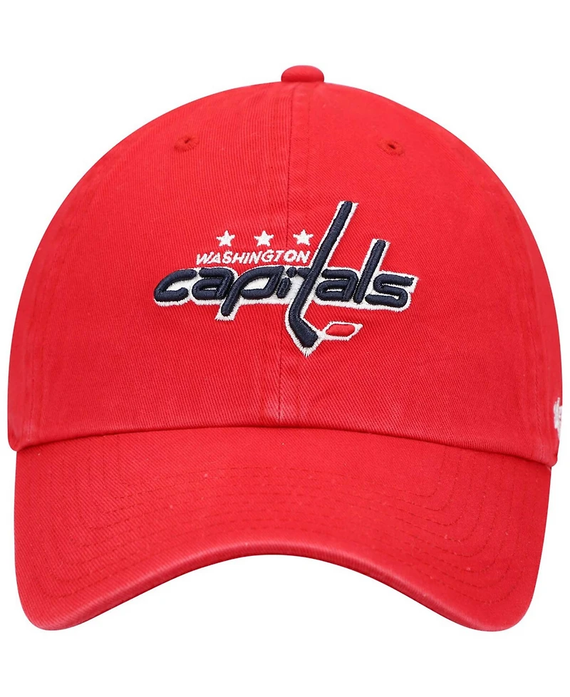 Men's Red Washington Capitals Team Clean Up Adjustable Hat