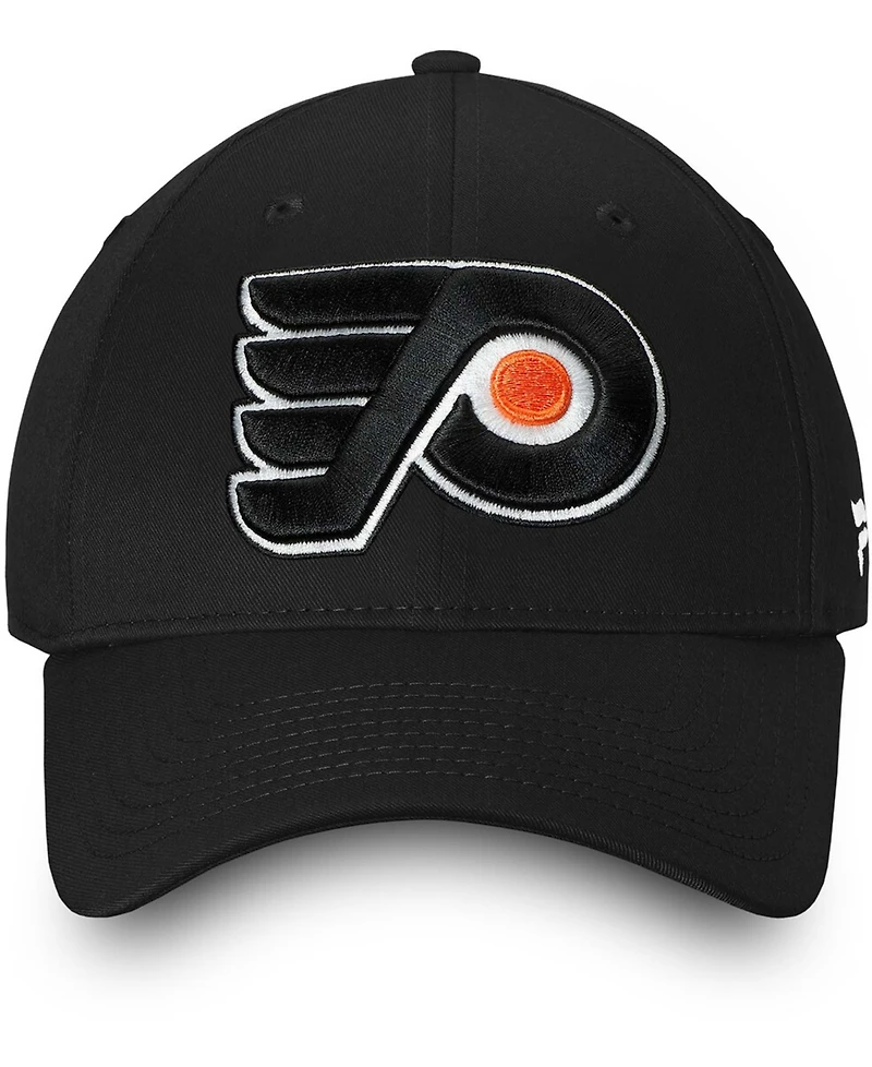 Men's Black Philadelphia Flyers Core Adjustable Hat