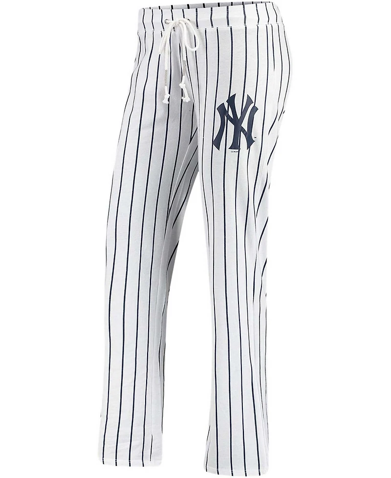 Women's White New York Yankees Vigor Pinstripe Sleep Pant