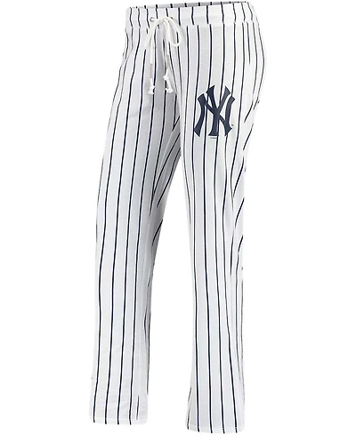 Women's White New York Yankees Vigor Pinstripe Sleep Pant