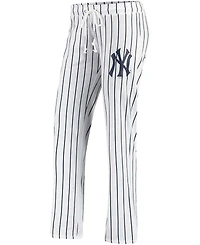Women's White New York Yankees Vigor Pinstripe Sleep Pant