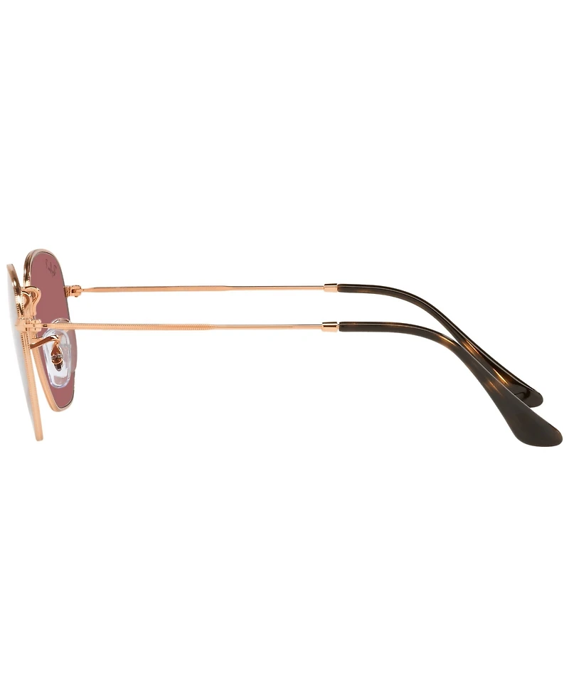 Ray-Ban Unisex Geometric Polarized Metal Sunglasses, RB3548N