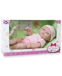 Jc Toys La Newborn Nursery 12" Caucasian Baby Doll Set, 7 Pieces