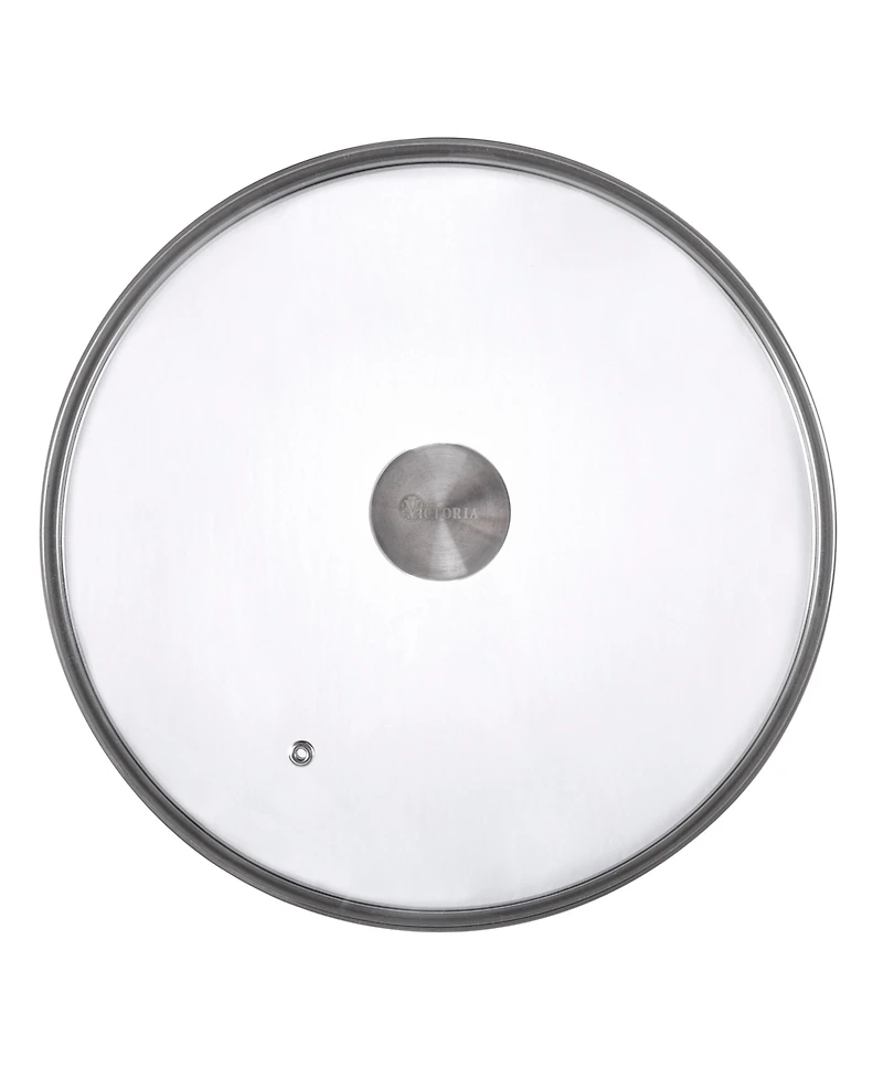 Victoria Glass Lid with Stainless Steel Knob for 12" Skillet