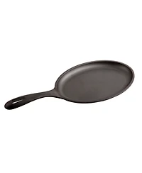 Victoria Cast Iron Fajita Skillet. Black Serving Platter Seasoned