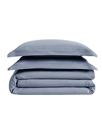 London Fog Garment Wash Solid 2 Piece Duvet Cover Set, Twin/Twin Xl
