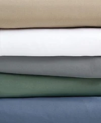 London Fog Garment Wash Solid Duvet Cover Sets