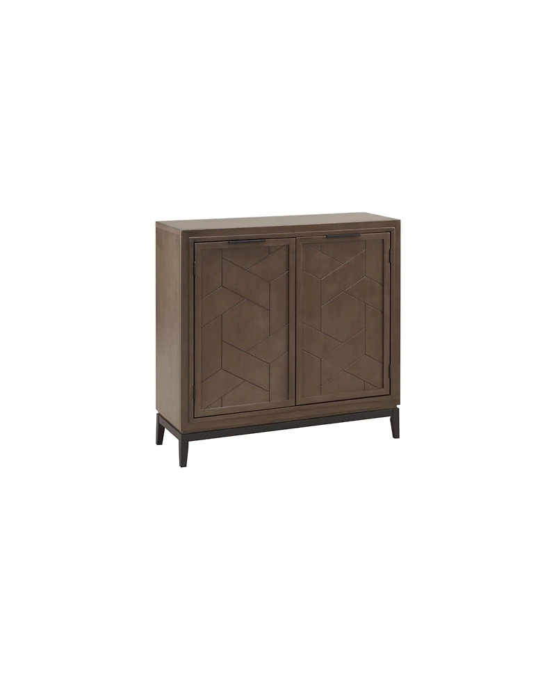 Emmett Mixed Metal and Wood Foyer Cabinet