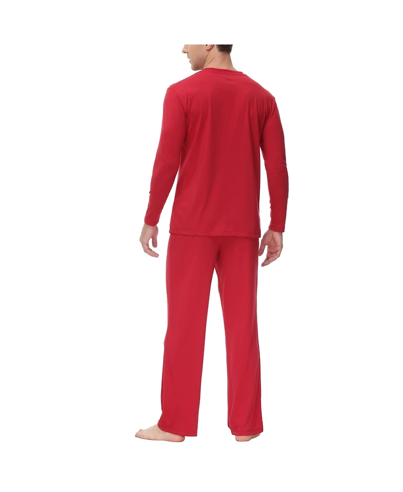Ink+Ivy Men's Two Piece Henley Pajama Set